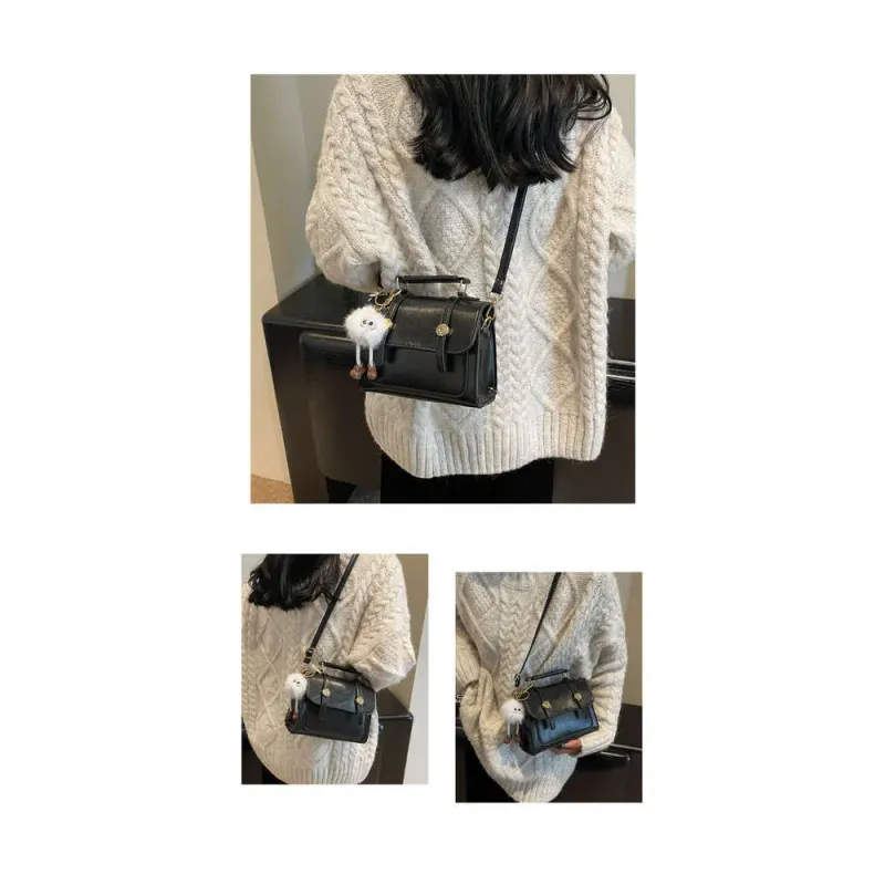 Borsa a tracolla di alta qualità, stile college britannico, versatile, da donna, piccola borsa quadrata_voghion.com