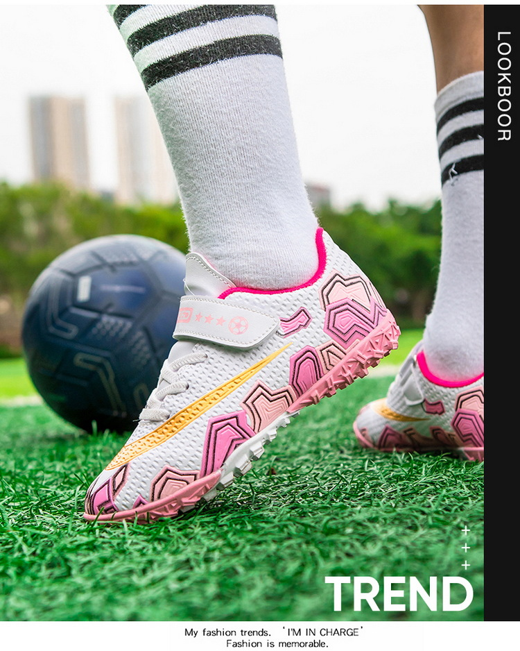 Ventas directas de fábrica Binbinniao zapatos de fútbol transfronterizos para niños zapatos de fútbol al por mayor zapatos de entrenamiento de césped con uñas rotas casuales transpirables_voghion.com
