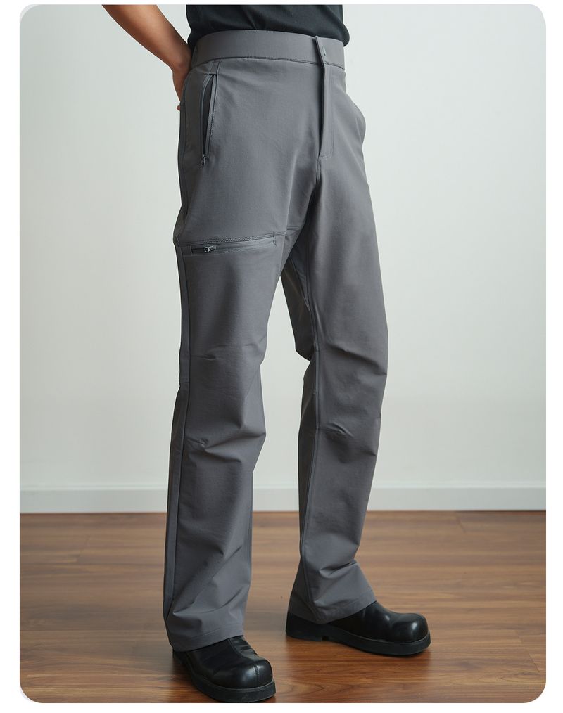 Pantaloni tattici softshell impermeabili da uomo - Pantaloni da trekking leggeri ed elasticizzati per l'outdoor (opzioni normali e foderate in pile)_voghion.com