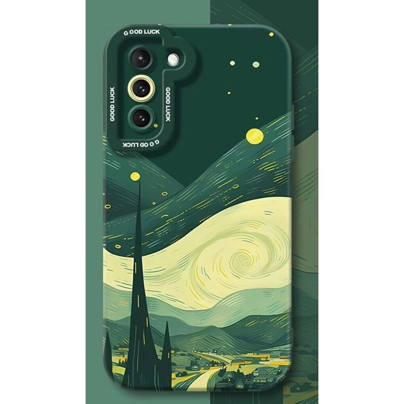 Van Gogh Starry Sky Compatible Samsung Galaxy Phone Case S21 Plus Silicone Ultra Full Coverage Shockproof_voghion.com