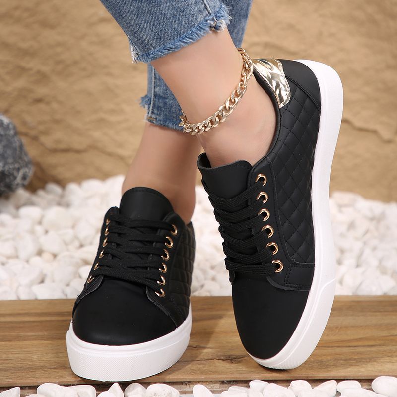Scarpe da tavola casual, suola sportiva, studenti, moda, scarpe basse piccole bianche_voghion.com