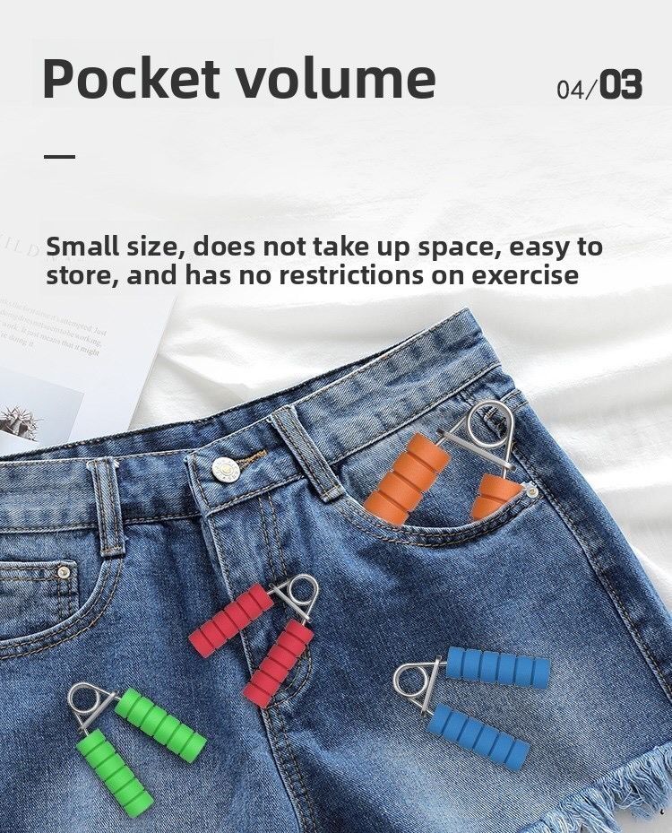 Schaumstoffgriff für Männer und Frauen, Fitness-Handgelenksstärker für Studenten und Erwachsene, Muskelausrüstung, Handkrafttraining_voghion.com