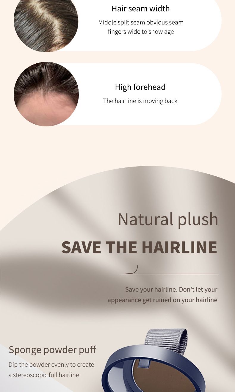 OCHEAL Hairline Artifact Contour Filled Forehead Hairline Mud Hair Modification Shadow Powder Waterproof And Sweatproof Soft Mist Three Color Hairline_voghion.com