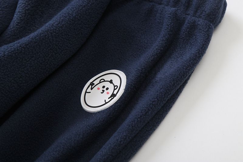 Kids' Cartoon Hooded Fleece Set – Soft Long-Sleeve Jacket & Pants (80-120cm, 4 Colors)_voghion.com