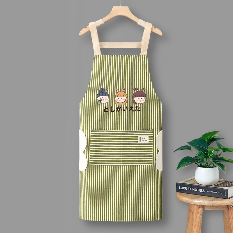 Nuovo grembiule da cucina in puro cotone traspirante, stile coreano, alla moda, per uomini e donne._voghion.com