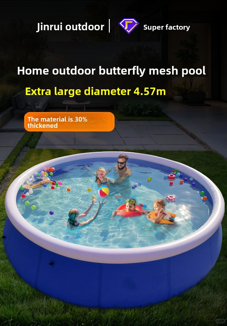 Rete gonfiabile a forma di farfalla per adulti, piscina per bambini, piscina con palline, giochi d'acqua_voghion.com