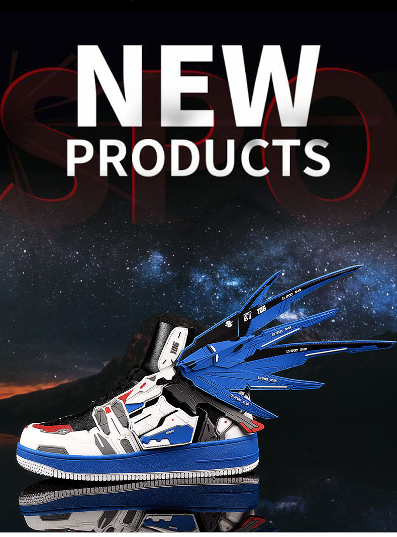 P6 Liberty Gundam High-Top-Sneaker in limitierter Auflage für Paare, Herren-Basketballschuhe, lässige Sneakers, trendige Schuhe_voghion.com