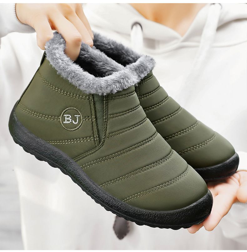 Damenschuhe Baumwollschuhe Winter Neue Außenhandel Paar Schneestiefel Plus Samt Verdickte Baumwollstiefel Polyurethan Warme Freizeitschuhe_voghion.com