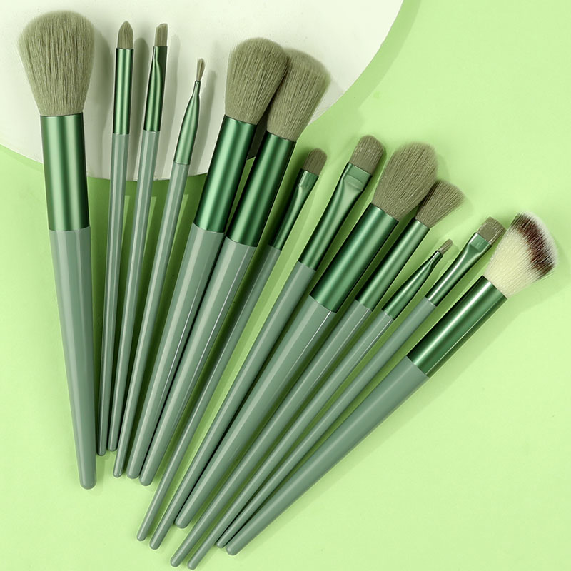 13 juegos de brochas de maquillaje suaves y esponjosas, utilizadas para base cosmética, colorete en polvo, sombra de ojos, kabuki_voghion.com