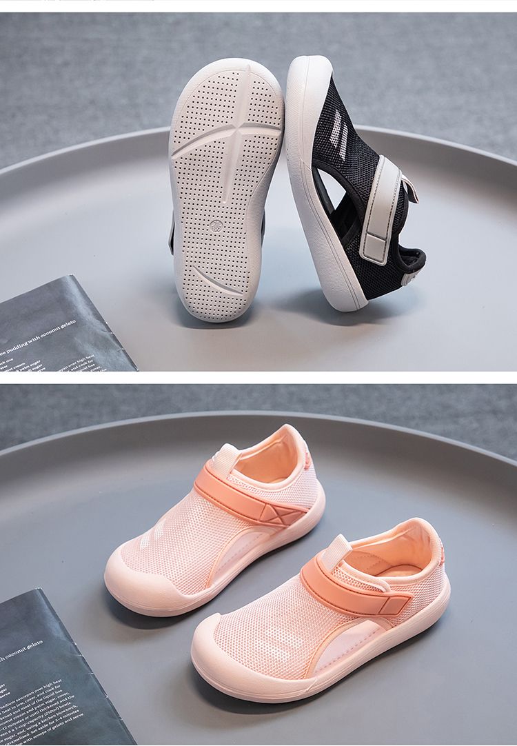 Sandali estivi per bambini traspiranti, casual, da spiaggia, leggeri, con punta chiusa, per bambine_voghion.com