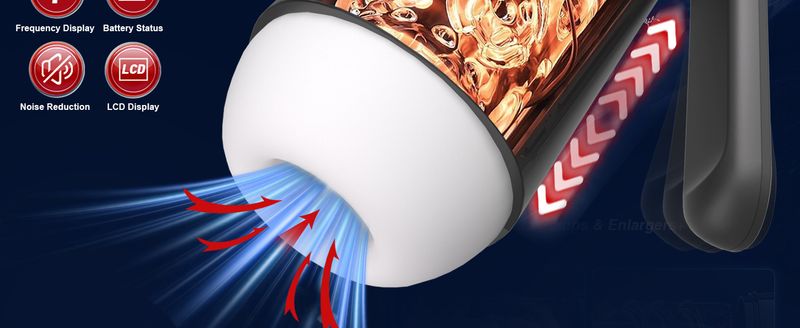 M510 Aircraft Cup Electric Handle LCD Digital Display Sucking Clamp Suction Vibration Male Masturbator Sex Toys_voghion.com