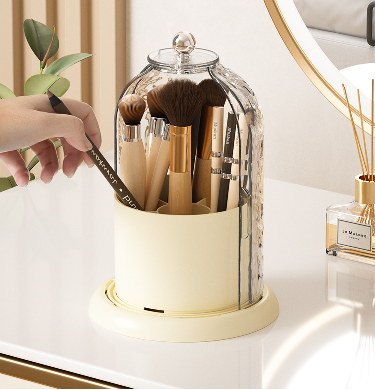 T2233 Cream Style Cosmetics Skin Care Product Foundation Make-up Essence Solution Dust-proof Lipstick Storage Box_voghion.com