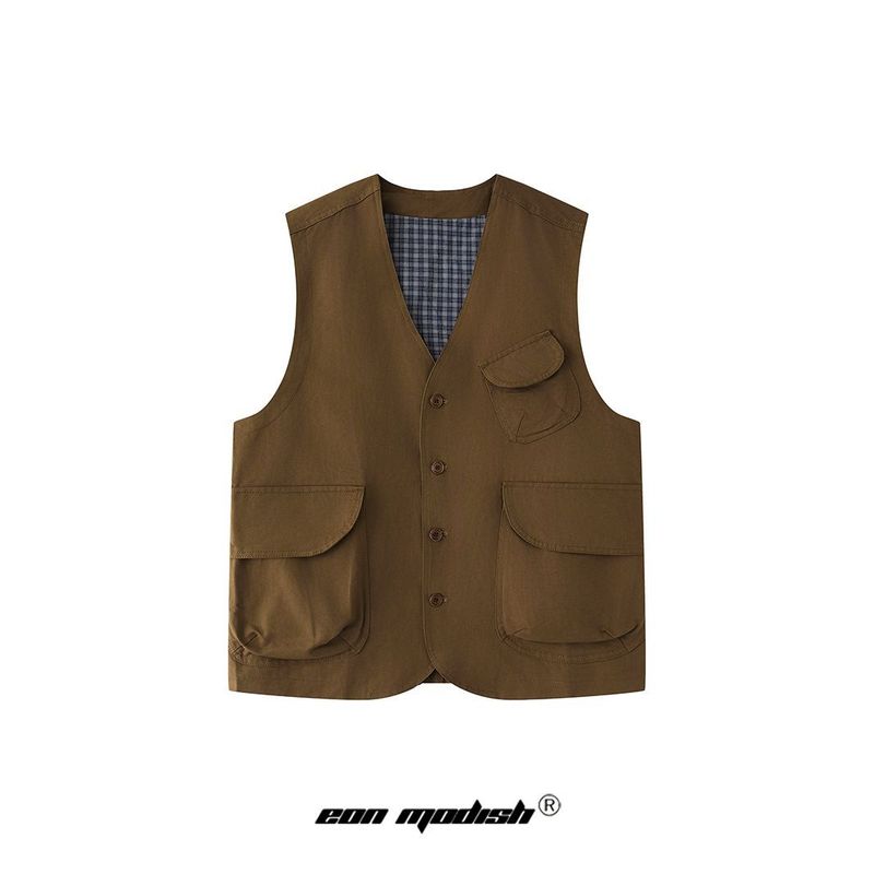 Eon Modish 25 Autunno Nuovo Stile Americano Semplice Versatile Giacca da Lavoro_voghion.com