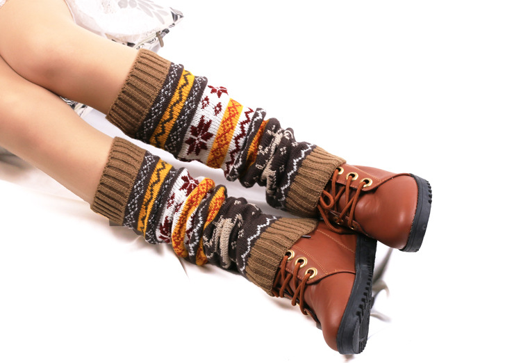 Calzini caldi in lana nuovi Calzini acrilici carini per le gambe autunnali e invernali Calzini natalizi Copripiedi caldi_voghion.com