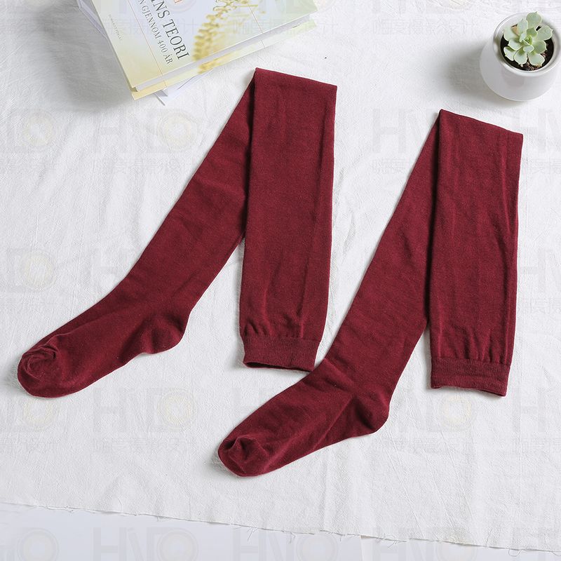 Oberschenkelhohe Socken für Frauen, warme Baumwolle, Overknee-Socken, lange Strümpfe, Beinwärmer, Stiefelsocken_voghion.com