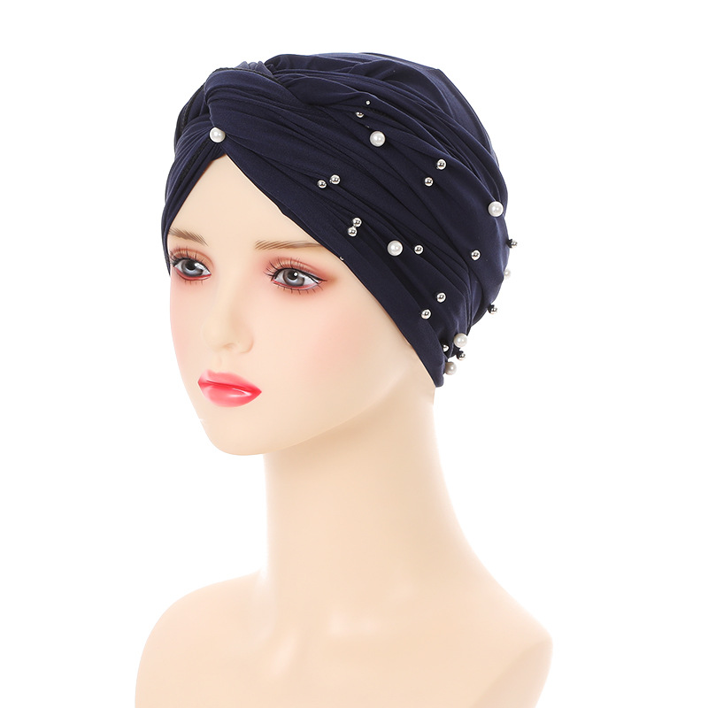 Muslim hat Polyester fashion simple turban hat hat_voghion.com