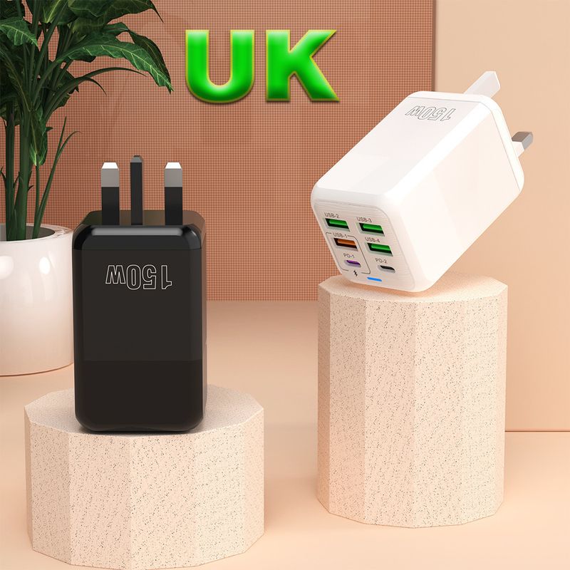 New 150W Full Protocol Super Fast Charging Multi-Port Charger Desktop Multi-Function Adapter_voghion.com