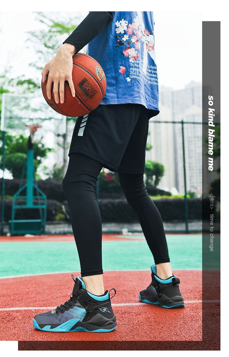 Le scarpe da basket da uomo sono traspiranti, ammortizzanti e antiscivolo. Possono essere indossate come scarpe sportive per l'allenamento e per le partite pratiche._voghion.com