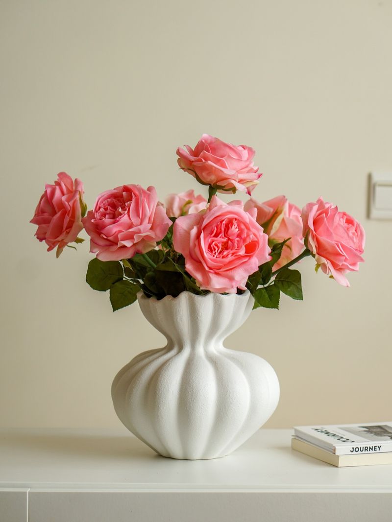 Artificial Flowers, Simulated Flowers, High End Sense, Realistic Moisturizing Feel, Simulated Bouquet Of Roses, Living Room Table Flower Decoration_voghion.com