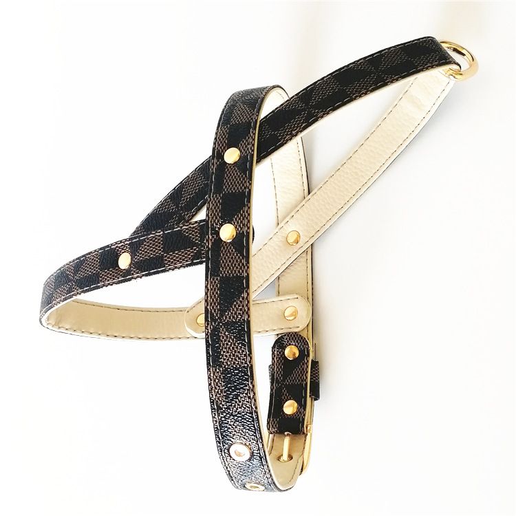 Morbida pettorina in pelle con motivo a serpente, guinzaglio, collare, accessori per animali domestici, nuovo arrivo_voghion.com
