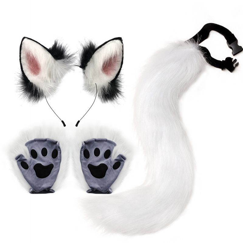 Cerchietto con orecchie di volpe in peluche per Halloween_voghion.com