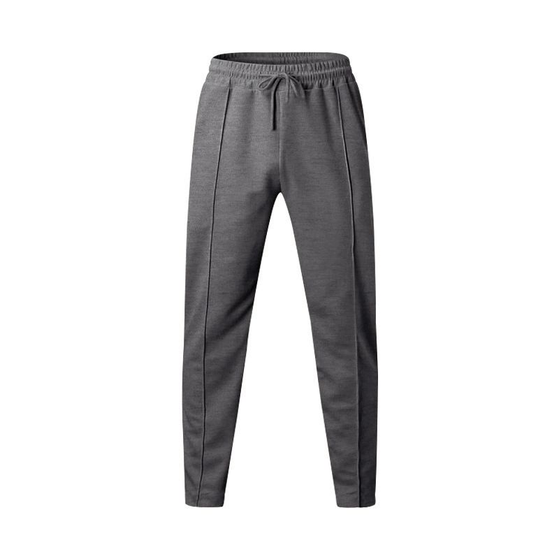 Îmbrăcăminte pentru bărbați, pantaloni sport casual pentru bărbați, talie înaltă, cu cordon, mărime mare, culoare solidă_voghion.com
