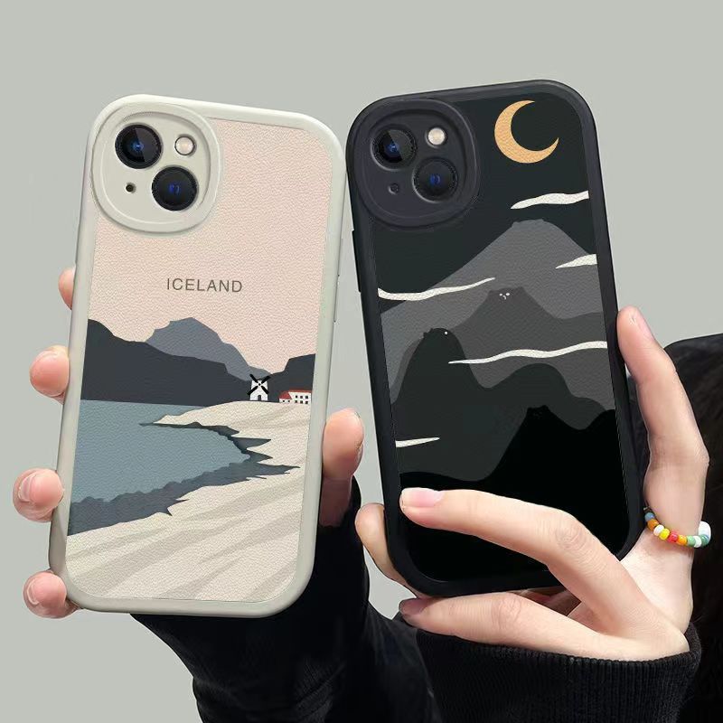 Icelandic Landscape Suitable 14 Phone Case IPhone 12/13 ProMax Fashion 11 Silicone 7 Anti Drop_voghion.com