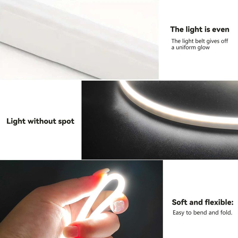 Tira de luces LED de neón con sensor de movimiento, interruptor regulable, IP68, resistente al agua, para bricolaje, 5 V, USB, flexible, para decoración de habitaciones_voghion.com