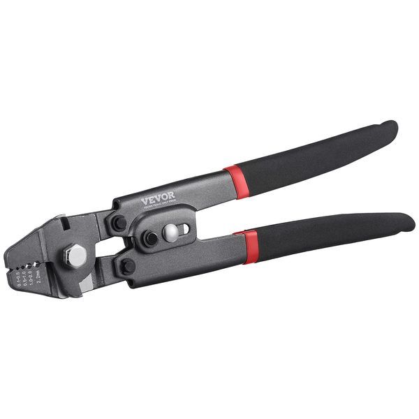 Wire Rope Crimping Tool And Cutter Up To 2.2mm Wire Cable Crimps, 1/64' - 3/32' Crimping Loop Sleeve Kit And 160pcs Aluminum Buckles, Fishing Crimp_voghion.com