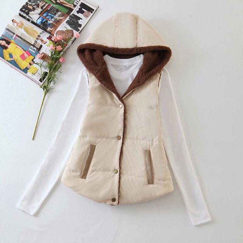 Gilet polaire à capuche pour femme – Pull slim couleur bonbon, léger et chaud, idéal pour le sport et les loisirs (S-XXXL)_voghion.com