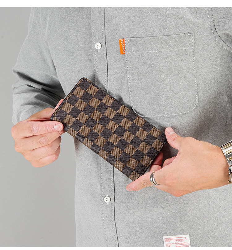 Wallet Men's Long 2024 New Wallet Casual Soft Wallet Fashionable Student Ticket Holder_voghion.com