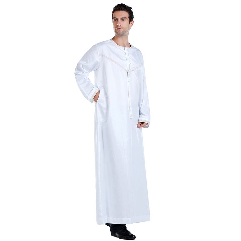 Herretøj Herre abaya Muslim kaftan løs_voghion.com