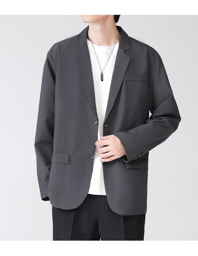 Light Mature Versatile Suits For Men, Loose And Comfortable Large Size American Lapel Tops And Jackets, New Products For Spring 2025_voghion.com