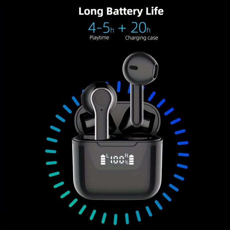 New Wireless Power Headset Stereo In-ear Ultra-long Standby High Quality Unisex Gaming And Sports Suitable For Ios Android_voghion.com