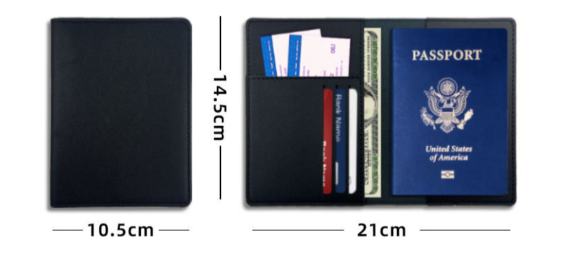 Card Cases Leather Multi-card Passport Protection This Set Of Travel Passport Holder Pu Leather Thickened Passport Bag_voghion.com