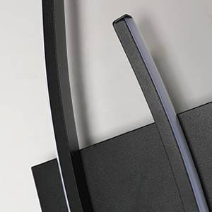 GOECO Schwarze Aluminium-Wandleuchte, modernes Design, warmes Licht 3000 K, 27 W, ideal für die Inneneinrichtung_voghion.com