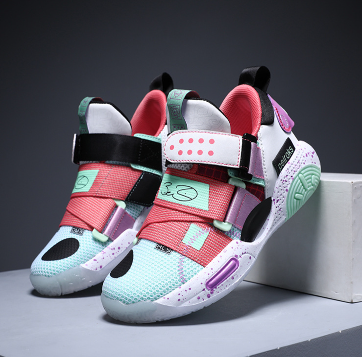 Mutter & Kinder Jungen Basketballschuhe Mesh Atmungsaktiv Professionelle Praktische Trainingsschuhe_voghion.com