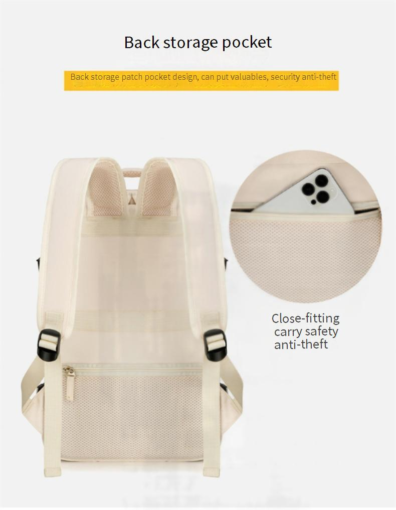 Men’s Bags Expandable Backpack Double Back Travel Luggage Bag Large Capacity Shoe Compartment Multi Function Computer Bag_voghion.com