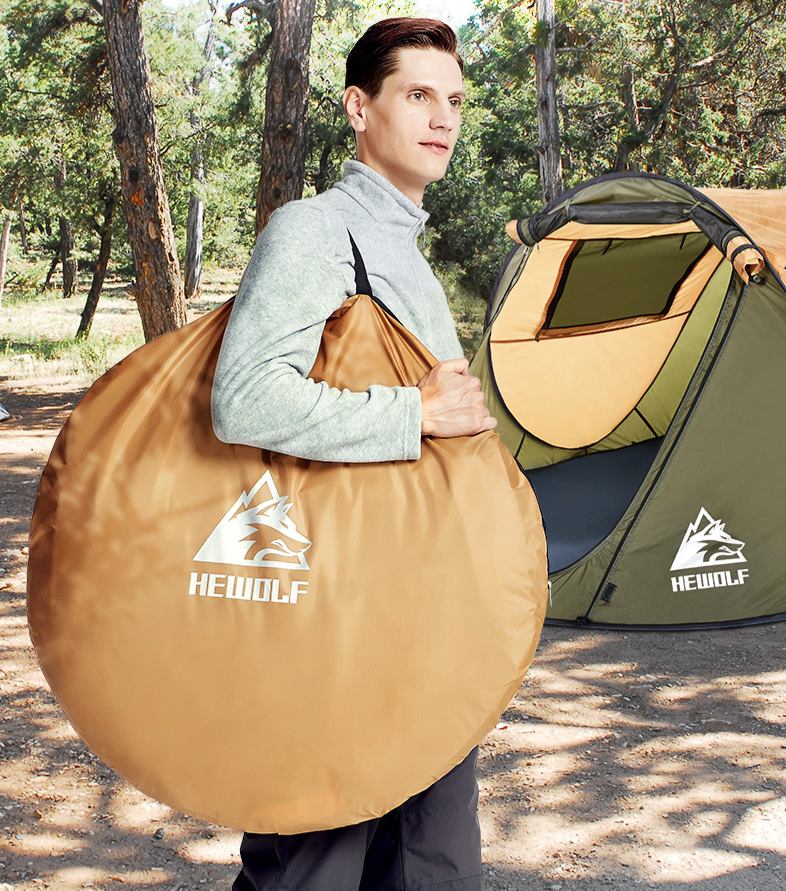 Outdoor Boat Shaped Tent Fully Automatic Sunscreen Hand Throwing Tent Outdoor Quick Opening Tent Camping Windproof Camping Tent_voghion.com
