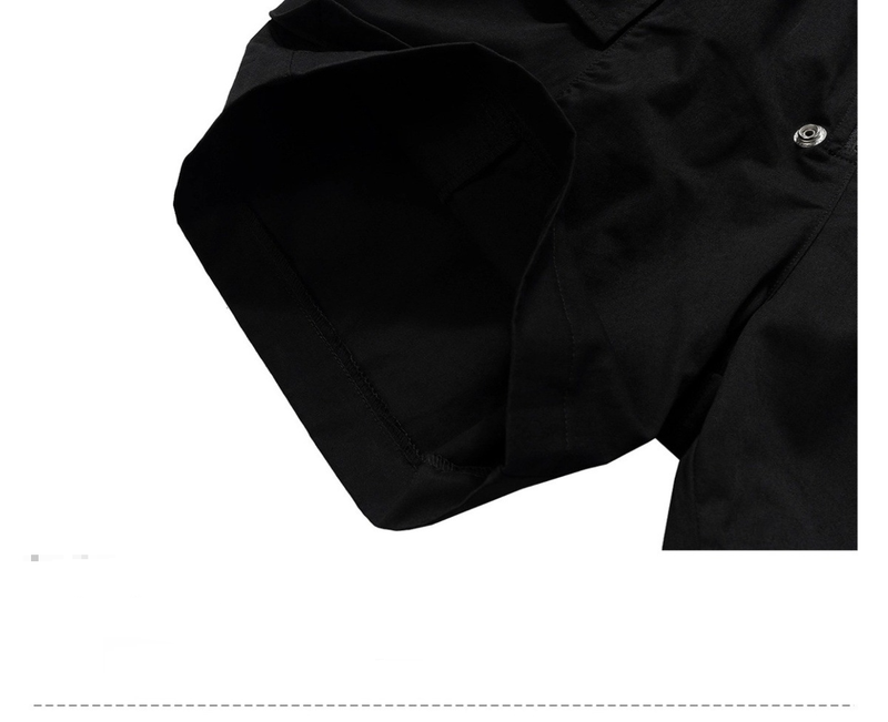 Men's Clothing Men's Utility Cargo Shorts With Drawstring Waist & Multiple Pockets - Casual Loose Fit Straight Leg 5-Inch Shorts (Black)_voghion.com