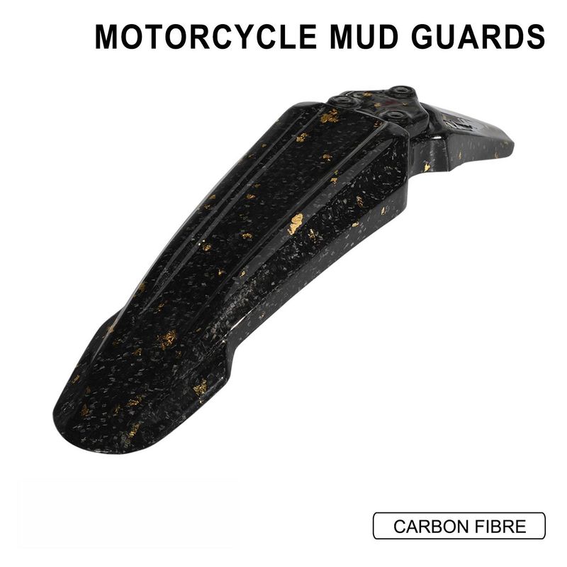 Carbonfaser-Kotflügel vorne für X/S Elektro-Dirtbike – Leichter und langlebiger Kotflügel für Offroad-Motorräder (Schwarzgold/Schwarzviolett, 49 x 13 x 10 cm)_voghion.com