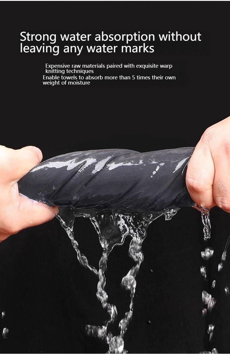 Premium Dual-Sided Car Cleaning Towel – Super Absorbent, Lint-Free & Scratch-Proof For Windows, Interior & Paint_voghion.com