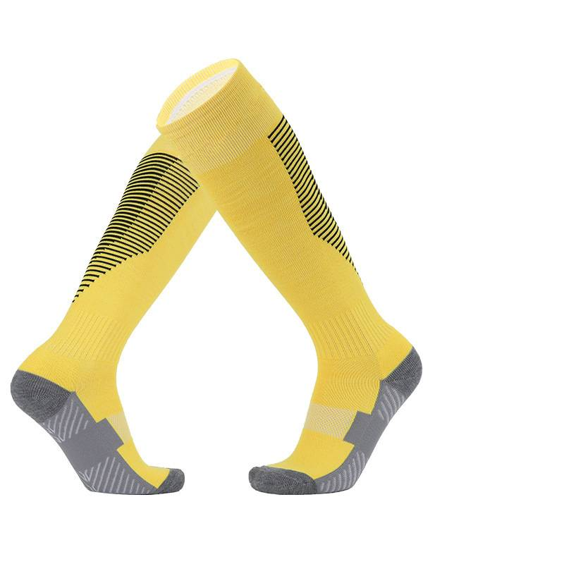 Football Socks Colored Terry Cloth Bottom Children's Soccer Socks, Adult Over The Knee Non Slip Socks, Long Striped Soccer Sports Socks_voghion.com
