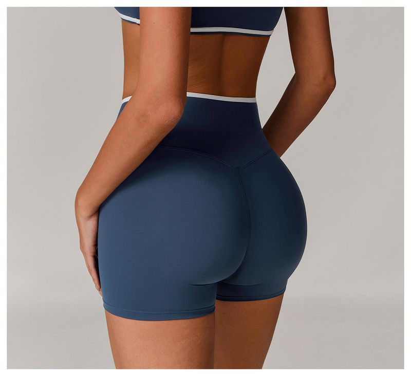 High Waist Yoga Shorts For Women - Seamless Naked Feel Squat Proof Gym Workout Shorts With Peach Lift Design_voghion.com