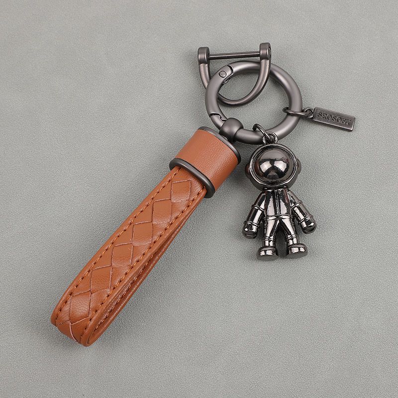 Diamond Pattern Car Keychain Internet Celebrity Astronaut Pendant High End Pendant Men And Women Key Chain Ring_voghion.com