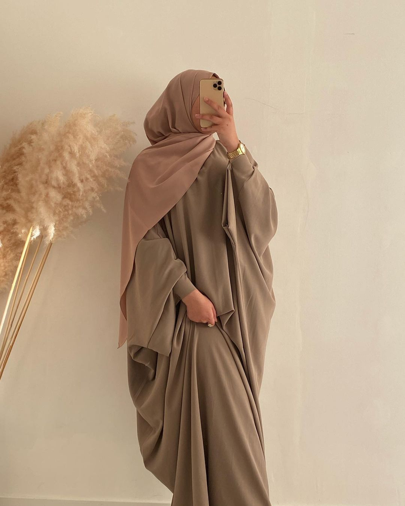 Vestido de bata turca de Oriente Medio, Dubái, vestido de talla grande_voghion.com