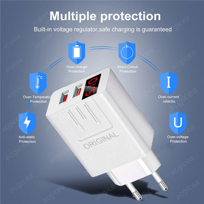 QC 18W 3.04.0 USB Mobile Charger Travel Quick Adapter Universal Charger Suitable for Xiaomi iPhone Samsung Hua_voghion.com