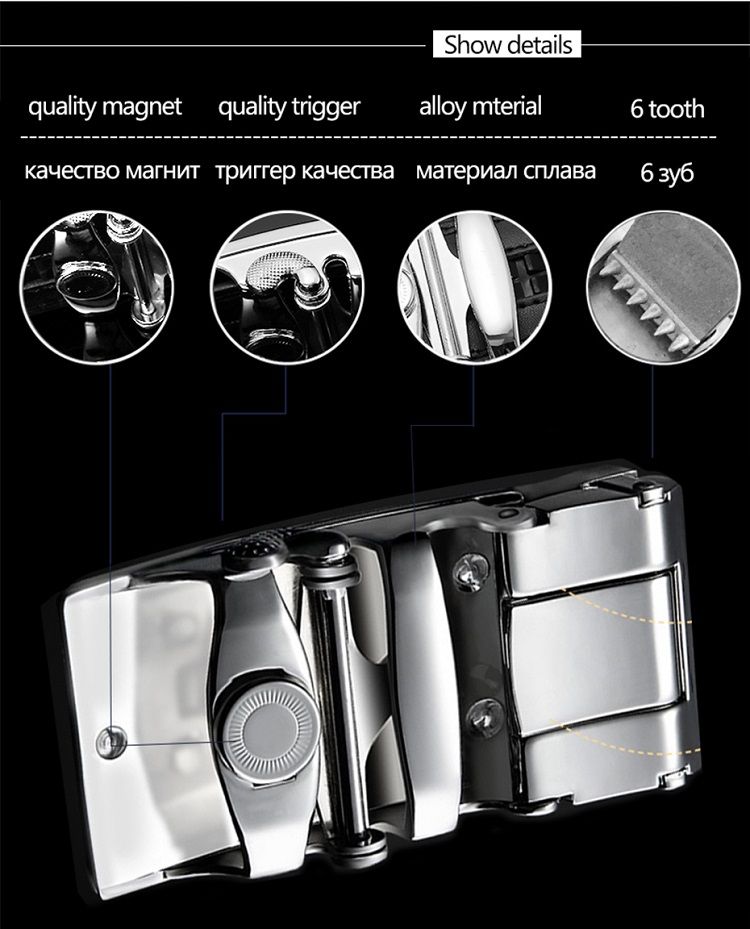 HOT automatisk spændebælte Ægte højkvalitets bælter til mænd Læderrem Casual Buises til jeans_voghion.com