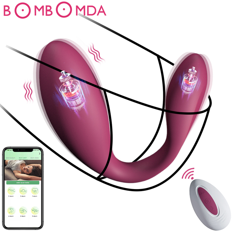 Dildo Vibrator Bluetooths Ei für Frauen Weibliche Drahtlose APP Fernbedienung Tragen Vibrierendes Ei Höschen Spielzeug_voghion.com