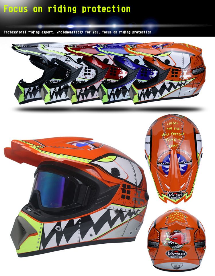 Accesorios y piezas para motocicletas Casco todoterreno Casco de carreras para hombre Four Seasons Road Youth Edition Casco de kart para adultos Casco todoterreno_voghion.com